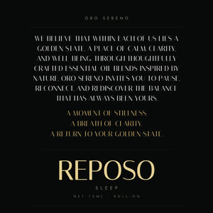 REPOSO 10 ml roll-on label artwork